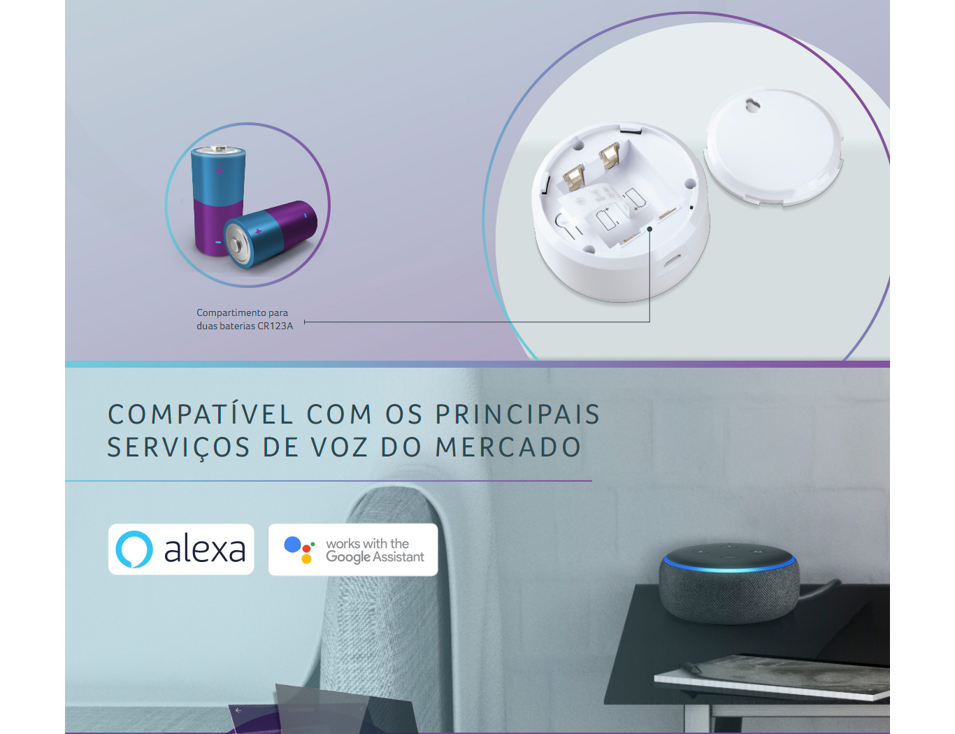 Sirene de Alarme Inteligente Wi-Fi Multilaser Liv - SE232